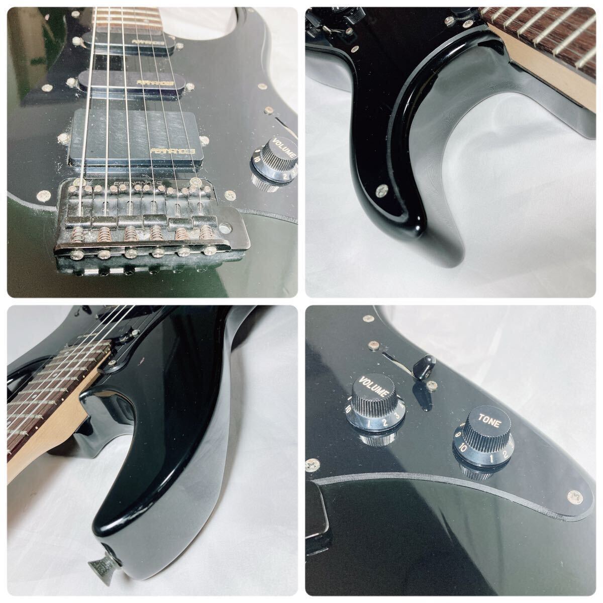 FERNANDES エレキギター ストラトタイプ ブラック FERNANDES エレキギター ストラトタイプ ブラック