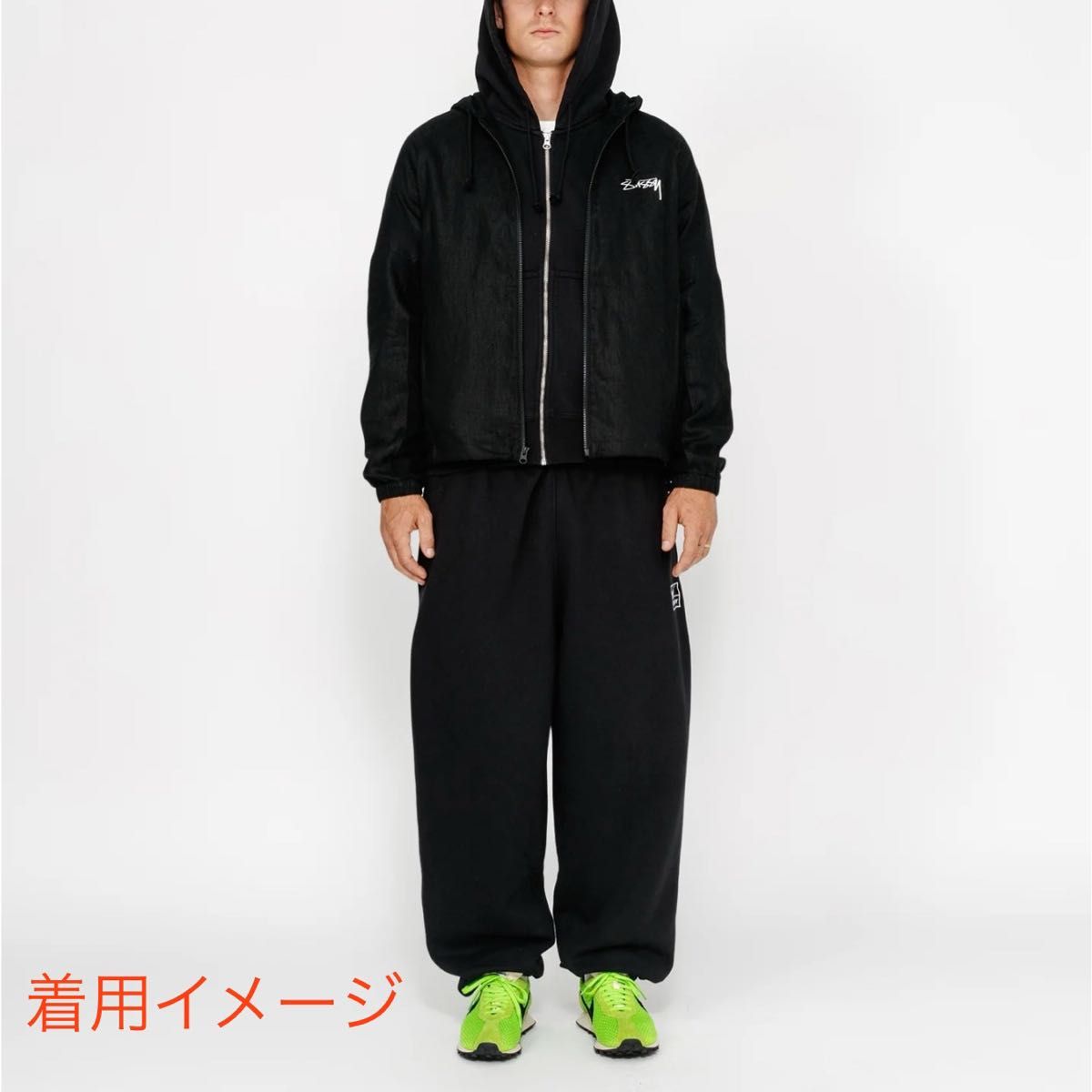 STUSSY NIKE LINEN SHELL JACKET リネン ジャケット 黒|Yahoo STUSSY NIKE LINEN SHELL JACKET リネン ジャケット 黒|Yahoo