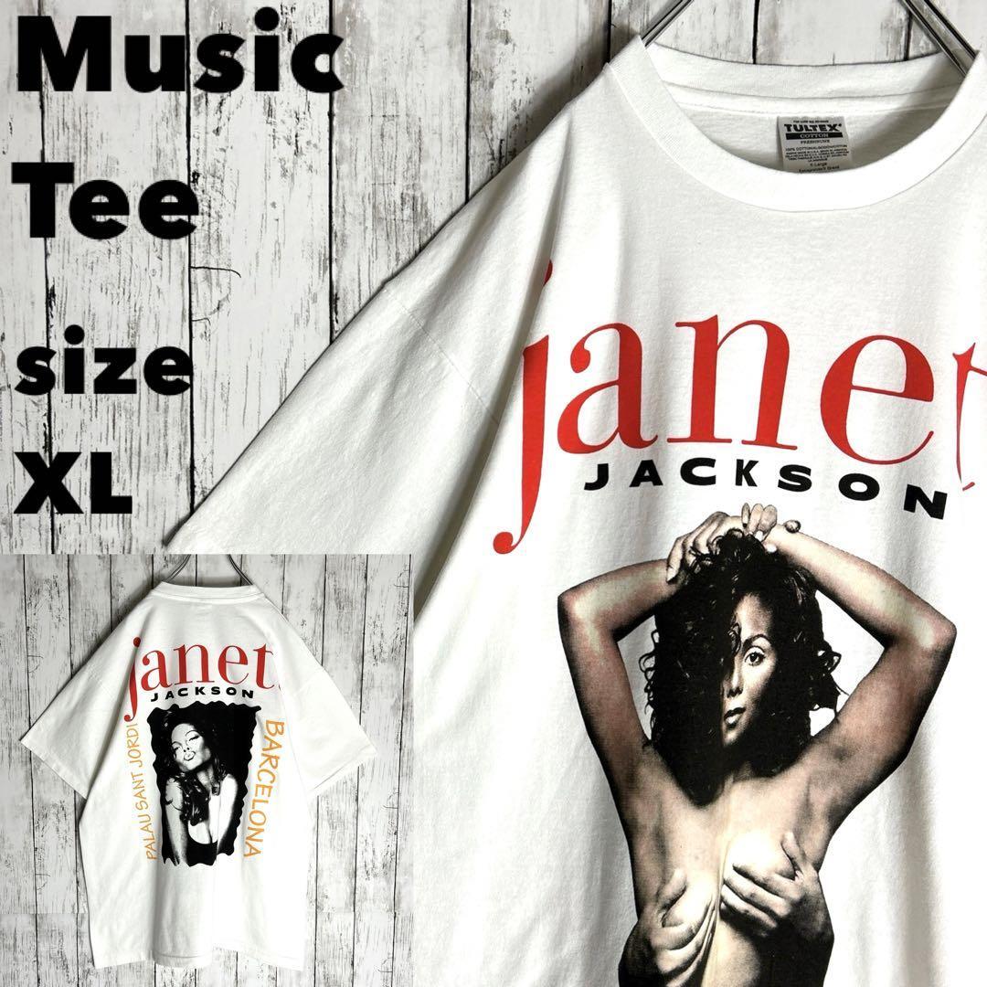 ジャネットジャクソン】USA製ミュージックtシャツ 手ぶら 両面 ジャネットジャクソン】USA製ミュージックtシャツ 手ぶら 両面