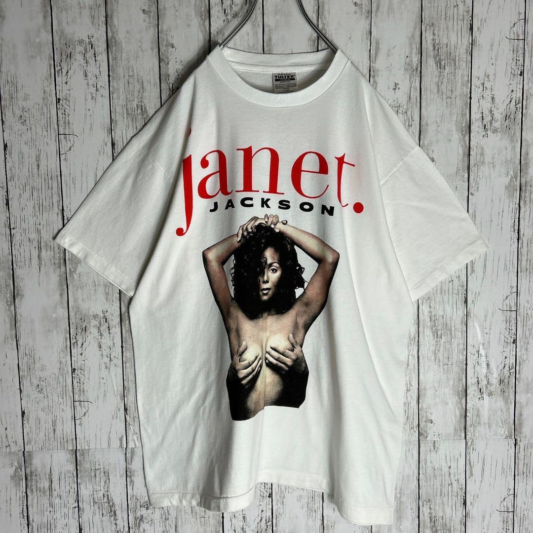 ジャネットジャクソン】USA製ミュージックtシャツ 手ぶら 両面 ジャネットジャクソン】USA製ミュージックtシャツ 手ぶら 両面
