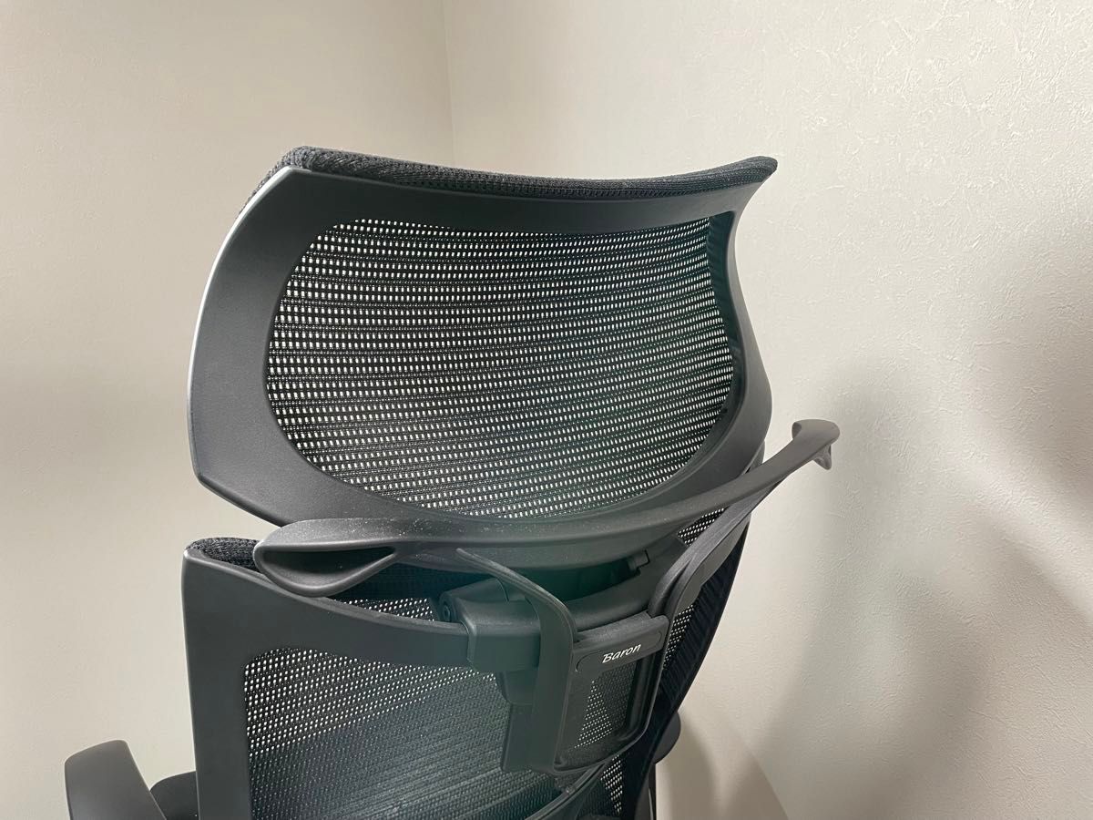 オカムラ バロンチェア ヘッドレスト ハンガー付き 可動式 オカムラ バロンチェア ヘッドレスト ハンガー付き 可動式
