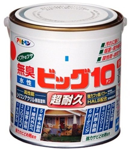 まとめ買い アサヒペン 水性ビッグ10多用途 218ビクトリアンホワイト 0.7L 〔3缶セット〕