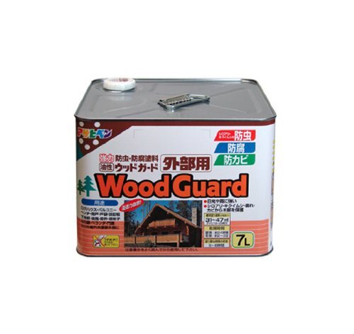 まとめ買い)アサヒペン 油性ウッドガード 外部用 7L クリヤ 01 まとめ買い)アサヒペン 油性ウッドガード 外部用 7L クリヤ 01