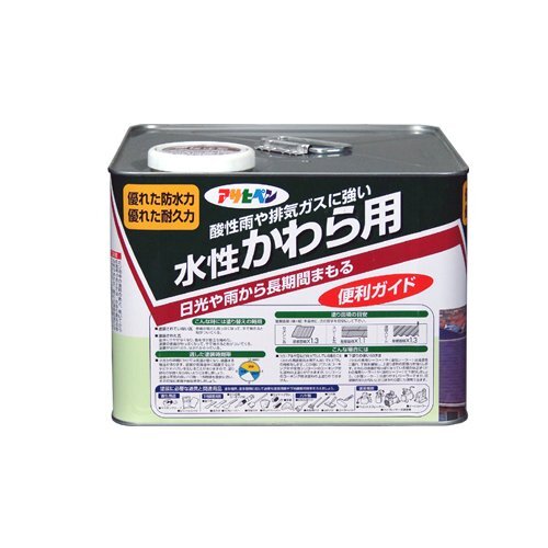 まとめ買い アサヒペン 水性かわら用 日本瓦銀 7L 〔3缶セット まとめ買い アサヒペン 水性かわら用 日本瓦銀 7L 〔3缶セット