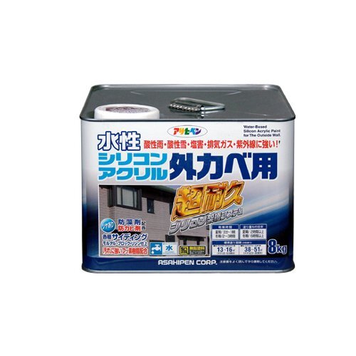 まとめ買い アサヒペン 水性シリコンアクリル外かべ用 ホワイト まとめ買い アサヒペン 水性シリコンアクリル外かべ用 ホワイト