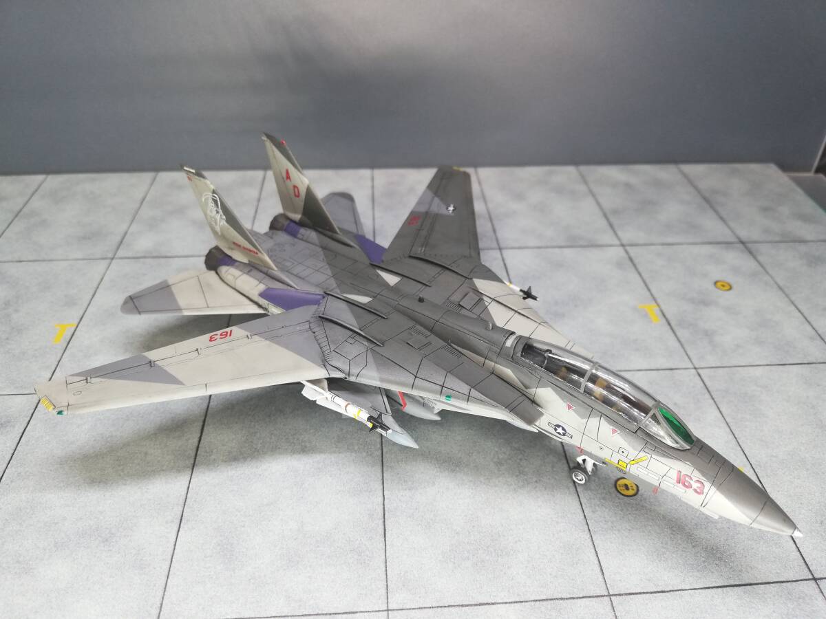 490 1/144 F-14D Tomcat Ferrie s camouflage temporary . America navy aviation .VF-101 Grimm * Lee pa-zosi hole navy aviation basis ground 