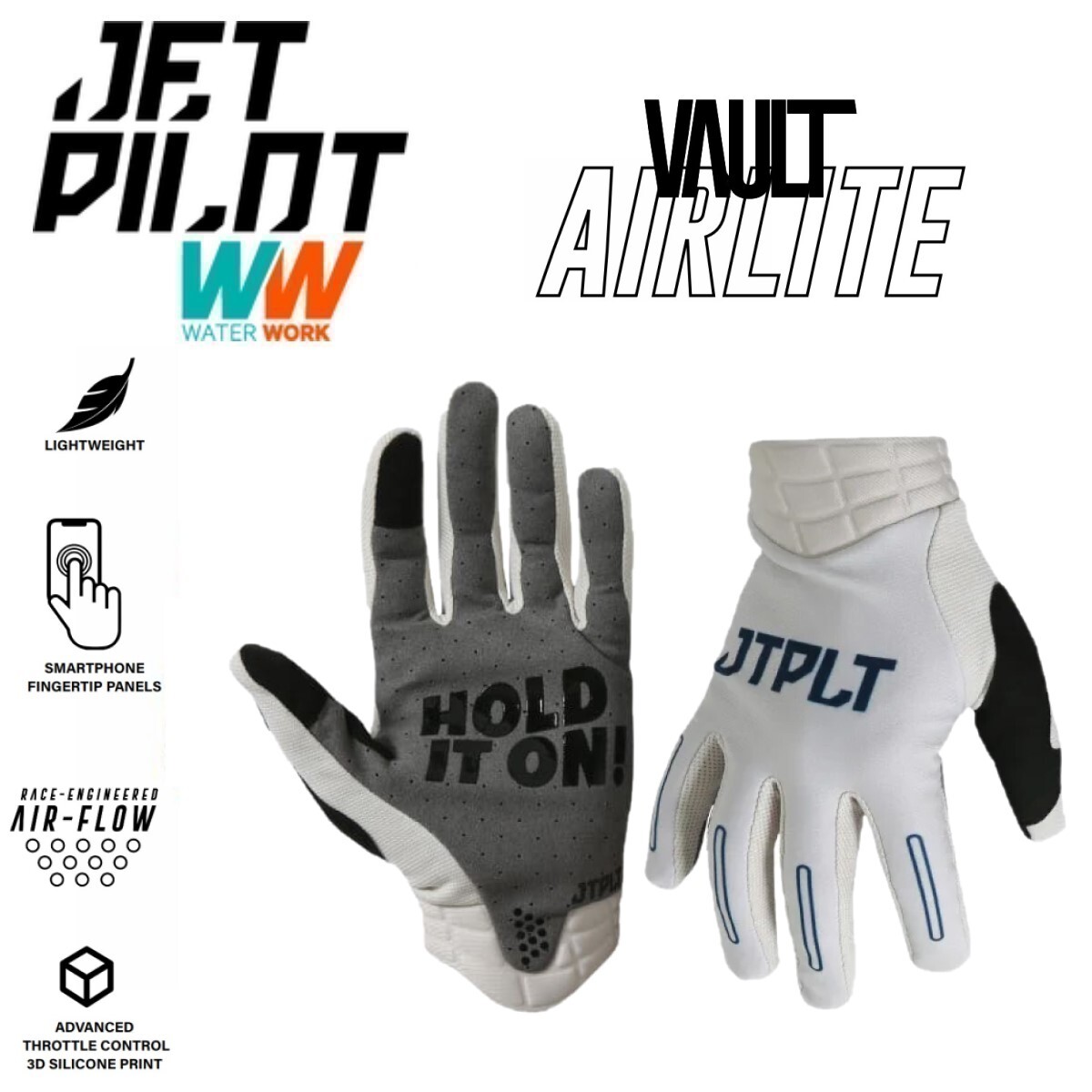  jet Pilot JETPILOT 2024 glove free shipping bolt air light glove JA23301 gray XL gloves marine bicycle 