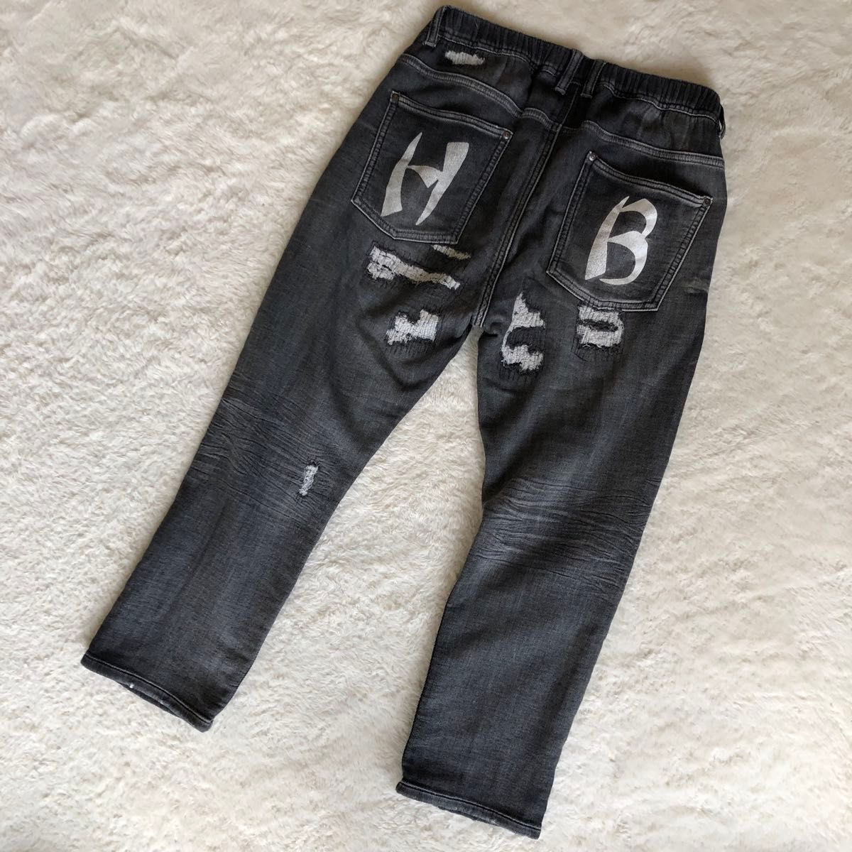 HUMAN MADE ヒューマンメイド ダメージ加工 スウェット デニム HUMAN MADE ヒューマンメイド ダメージ加工 スウェット デニム