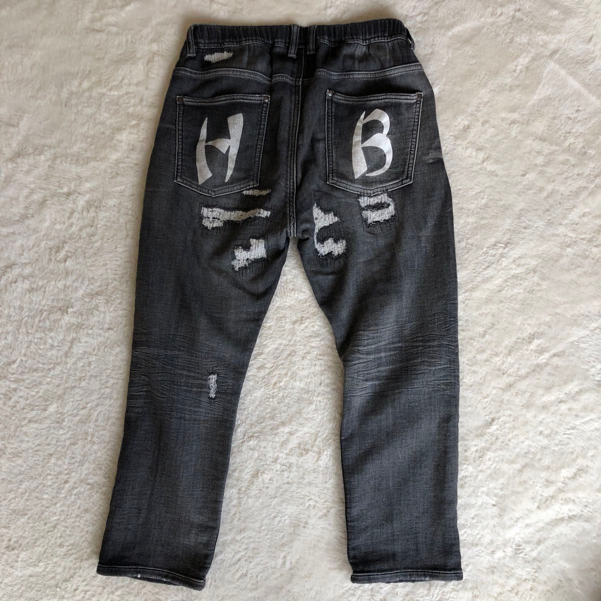 HUMAN MADE ヒューマンメイド ダメージ加工 スウェット デニム HUMAN MADE ヒューマンメイド ダメージ加工 スウェット デニム