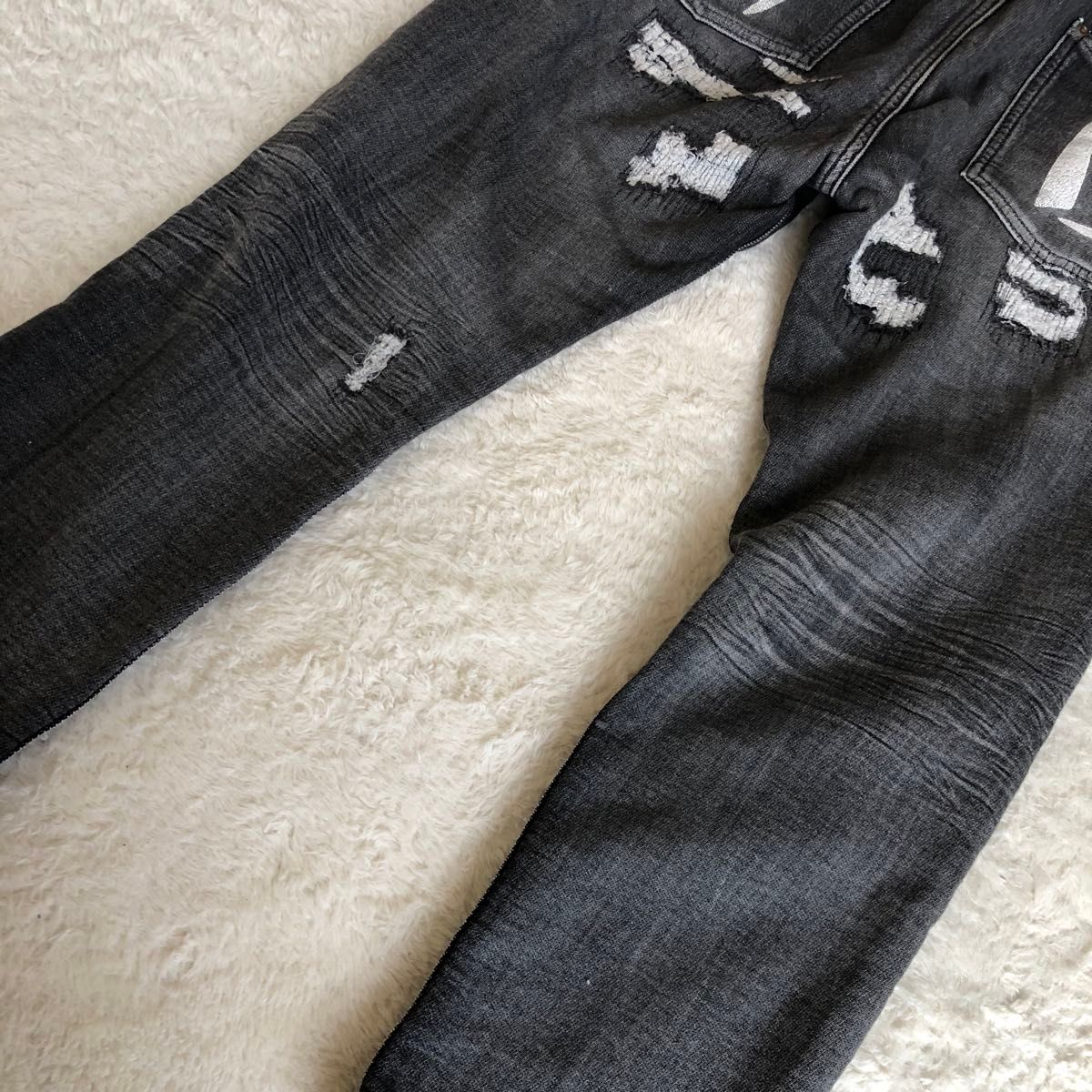 HUMAN MADE ヒューマンメイド ダメージ加工 スウェット デニム HUMAN MADE ヒューマンメイド ダメージ加工 スウェット デニム