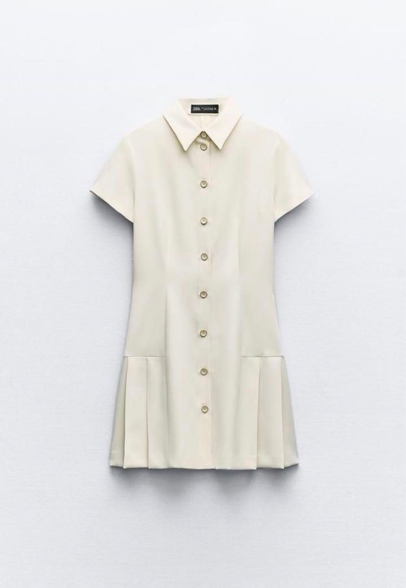 ZARA ザラ 襟付きミニワンピース ホワイト M|Yahoo!フリマ(旧 ZARA ザラ 襟付きミニワンピース ホワイト M|Yahoo!フリマ(旧