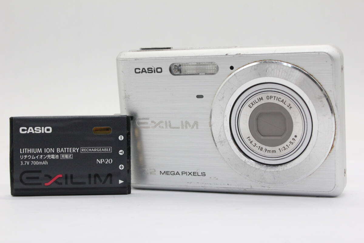 カシオ Casio Exilim EX-Z77 3x バッテリー付き コンパクトデジタルカメラ v4315