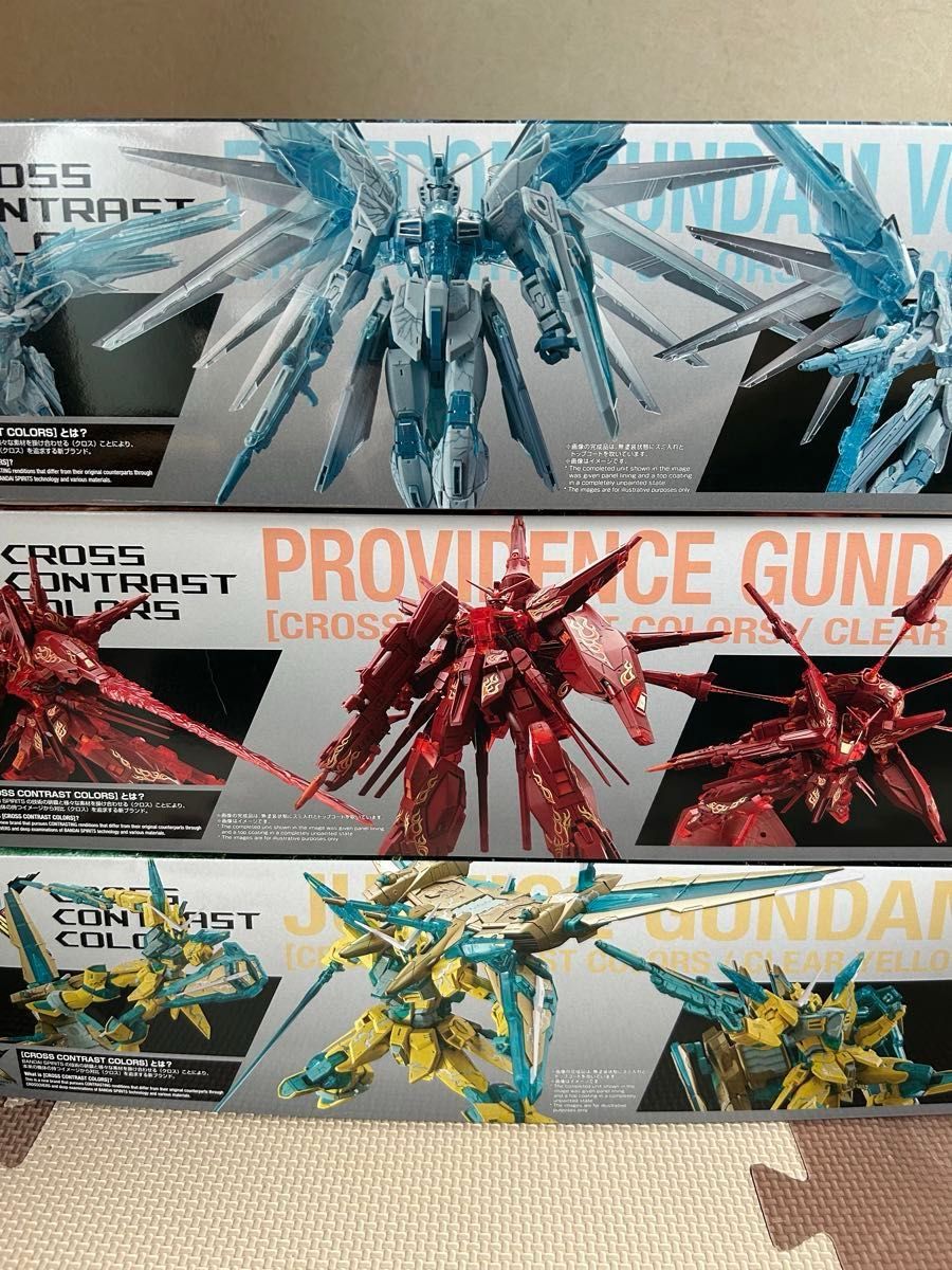 中国限定 MGクロスコントラストカラー ガンダムSEED 3種セット 中国限定 MGクロスコントラストカラー ガンダムSEED 3種セット