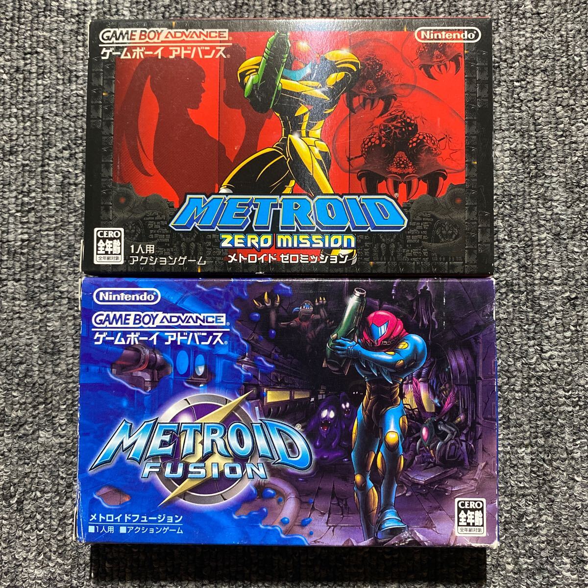 GBA メトロイド METROID ゼロミッション フュージョン 2本セット GBA メトロイド METROID ゼロミッション フュージョン 2本セット