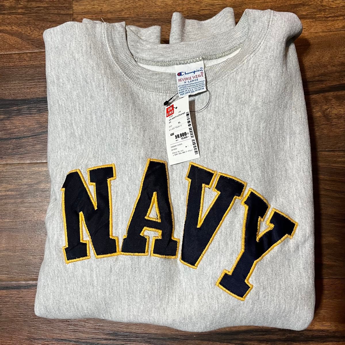 チャンピオン リバースウィーブ スウェット 刺繍タグ 90s NAVY チャンピオン リバースウィーブ スウェット 刺繍タグ 90s NAVY