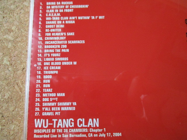 Wu-Tang Clan/Disciples Of The 36 Chambers : Chapter ウータン・クラン 2004年 大傑作・大名盤♪！国内盤 帯有り♪！廃盤♪！ライブ盤♪_画像3