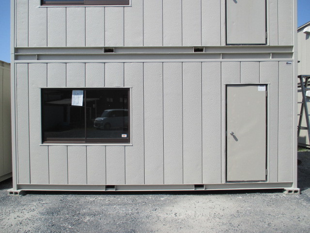 [ from Shiga ] super house container storage room unit house 4 tsubo used temporary prefab storage warehouse office work place 8 tatami car shop size 5450×2300×2670