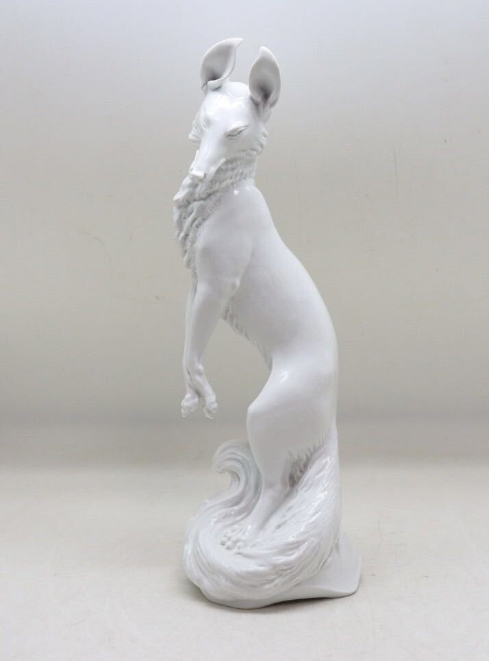 マイセン MEISSEN キツネ フィギュリン 陶器置物 白磁 マックス マイセン MEISSEN キツネ フィギュリン 陶器置物 白磁 マックス