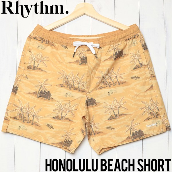[クリックポスト対応] Rhythm リズム HONOLULU BEACH SHORT ショーツ ハーフパンツ APR19M-JM05　30インチ