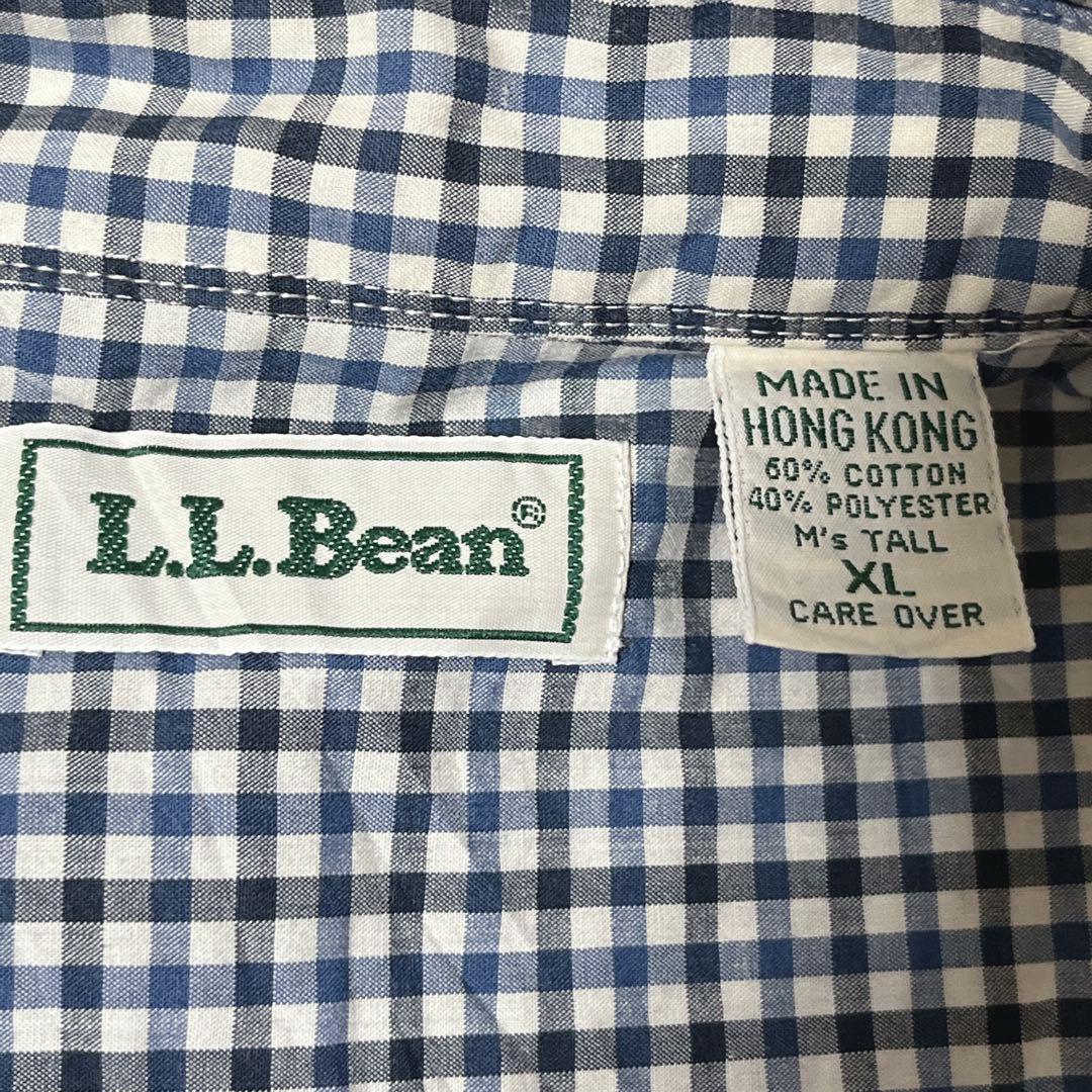 大切な人へのギフト探し 長袖BDシャツ エルエルビーン LLBean 90's ボタンダウン 紺 XL 男性用