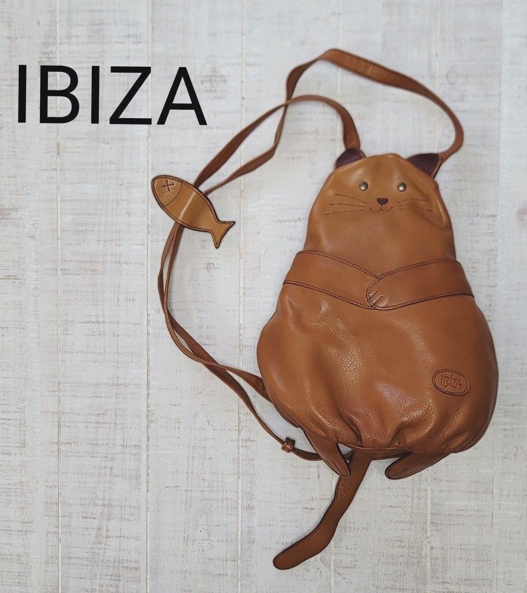 IBIZA イビサ 希少 猫 リュック オールレザー コンパクトリック IBIZA イビサ 希少 猫 リュック オールレザー コンパクトリック