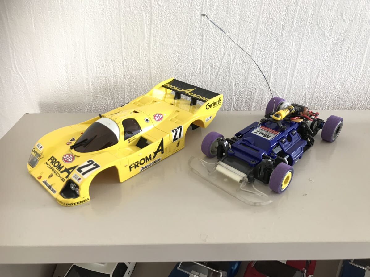 シャーシ付き】レア 京商 ミニッツ ポルシェ 962 CHK フロムエー シャーシ付き】レア 京商 ミニッツ ポルシェ 962 CHK フロムエー