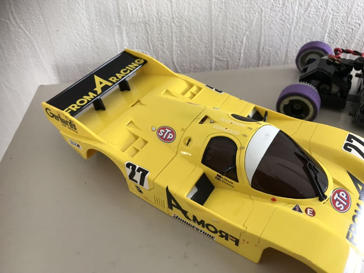 シャーシ付き】レア 京商 ミニッツ ポルシェ 962 CHK フロムエー シャーシ付き】レア 京商 ミニッツ ポルシェ 962 CHK フロムエー