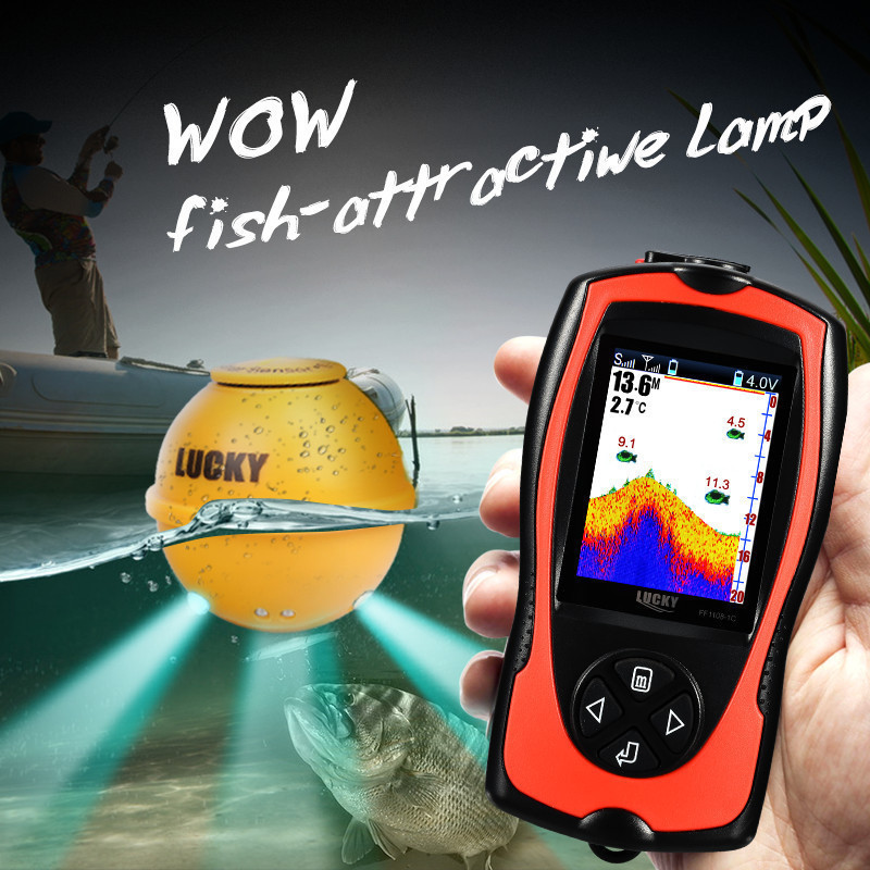 [ free shipping ]Luckylaker Fishfinder complete waterproof wireless Fish finder throwing fishing pond smelt bus fishing 1108[.. issue possible ]