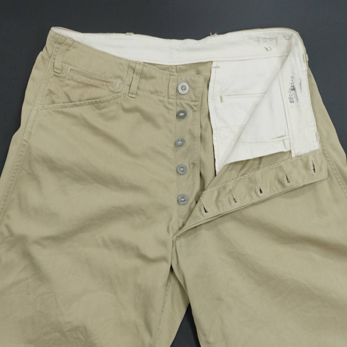 US ARMY KHAKI CHINO TROUSERS 1930s 1940s MIL24044 Vintage US ARMY KHAKI CHINO TROUSERS 1930s 1940s MIL24044 Vintage
