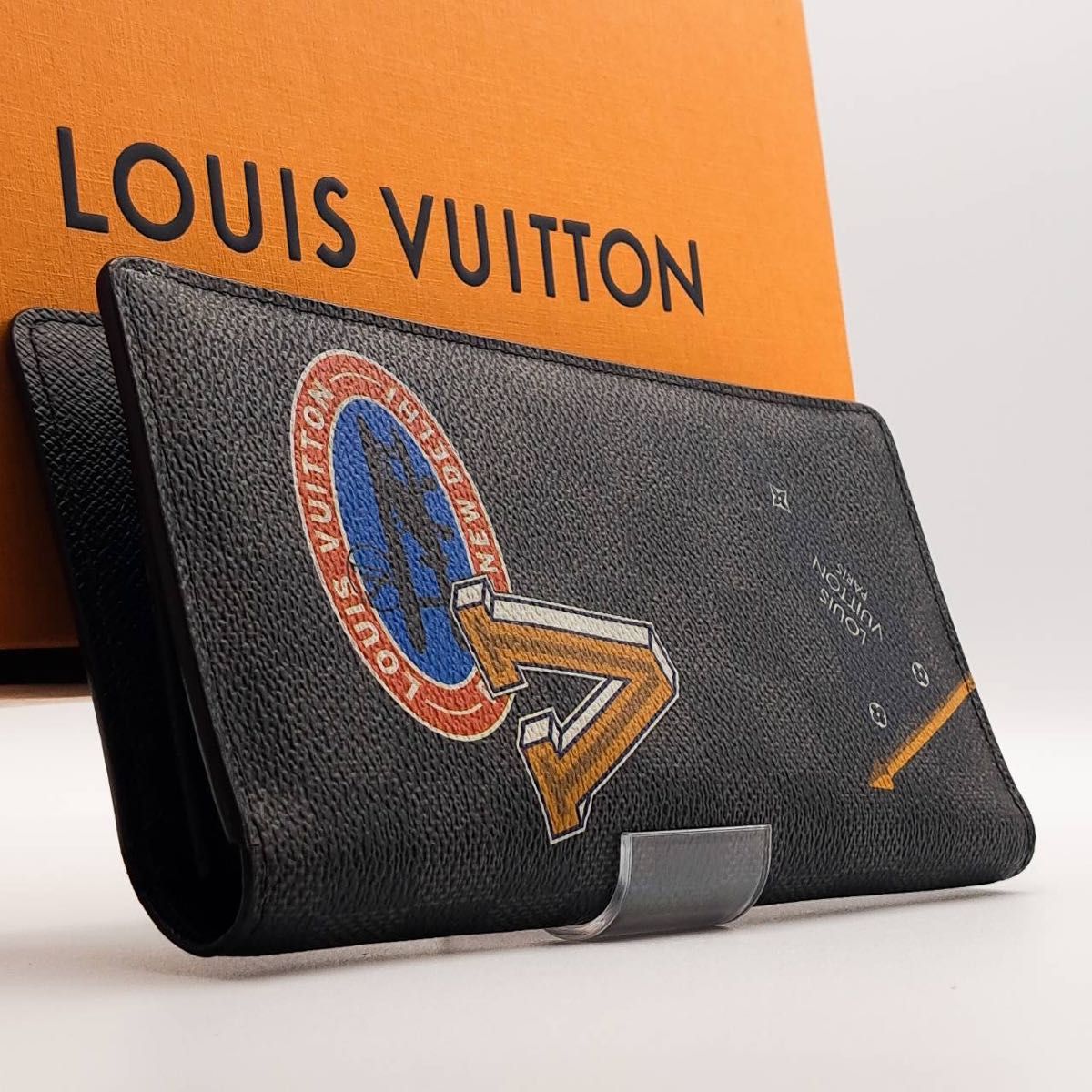 Louis Vuitton ルイ・ヴィトン ダミエ 二つ折り財布 箱あり Louis Vuitton ダミエ 二つ折り財布 箱付き