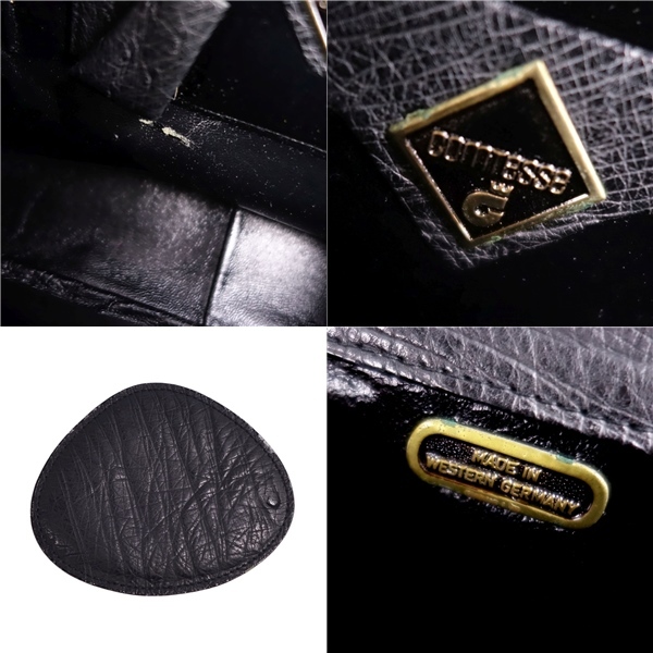 コンテス COMTESSE バッグ ハンドバッグ がま口 オーストリッチ コンテス COMTESSE バッグ ハンドバッグ がま口 オーストリッチ