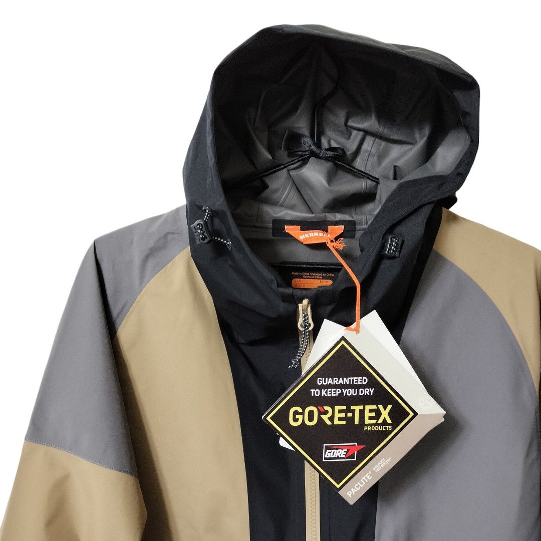 新品】MERRELL GORETEX SHELL アジアL ベージュ ゴアテックス 新品】MERRELL GORETEX SHELL アジアL ベージュ ゴアテックス