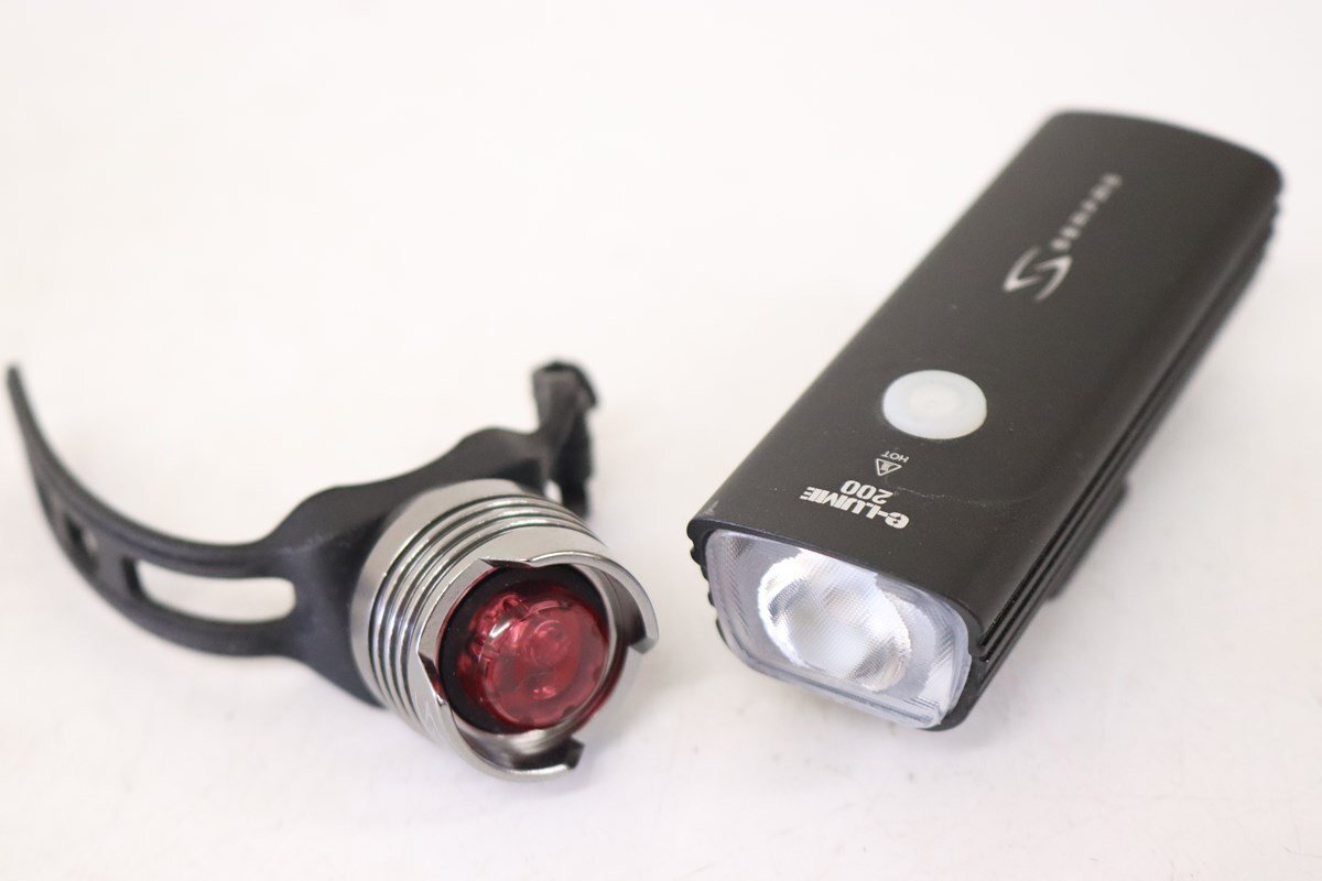 *SERFAS Surf .se-LUME 200 USB заряжающийся | тип аккумулятора передний и задний (до и после) свет комплект прекрасный товар 