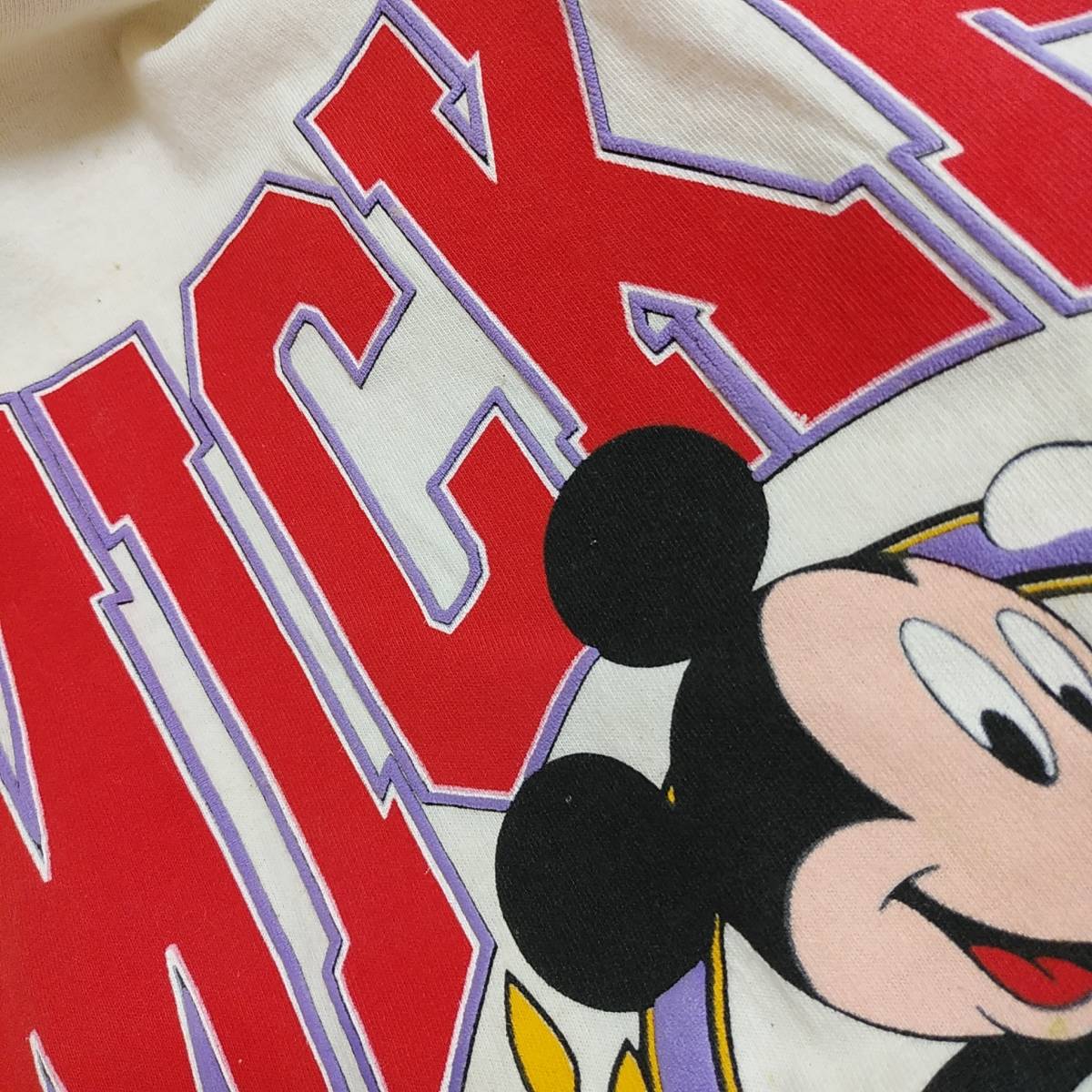 ヴィンテージ　大きいサイズディズニーミッキーマウスカリフォルニア　Tシャツ　L　発泡プリント