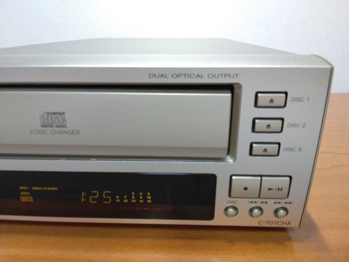 ONKYO C-707CHX CDプレーヤー 3枚CDチェンジャー CDデッキ ONKYO C-707CHX CDプレーヤー 3枚CDチェンジャー CDデッキ