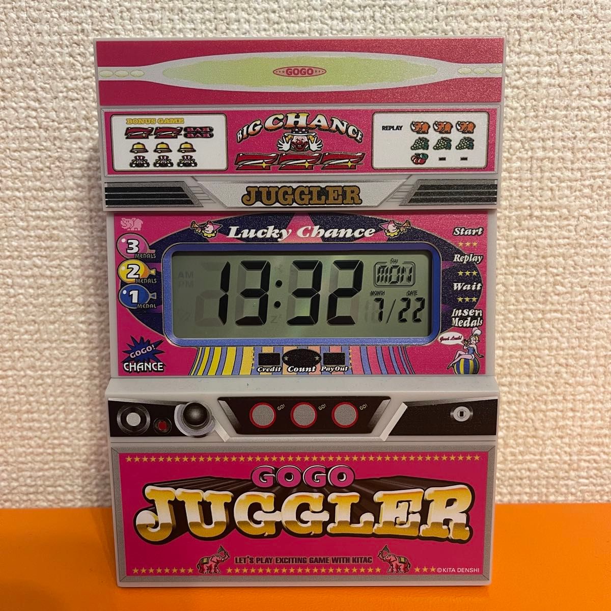 GOGO ジャグラー パチンコ スロット 時計目覚まし 筐体 風 GOGO ジャグラー パチンコ スロット 時計目覚まし 筐体 風