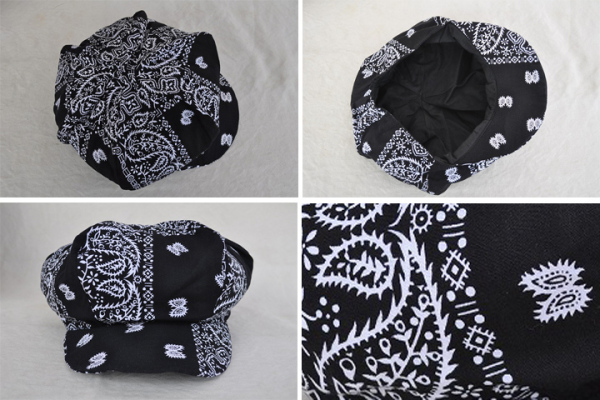  bandana cloth Casquette cotton black new goods 55 summer cap 