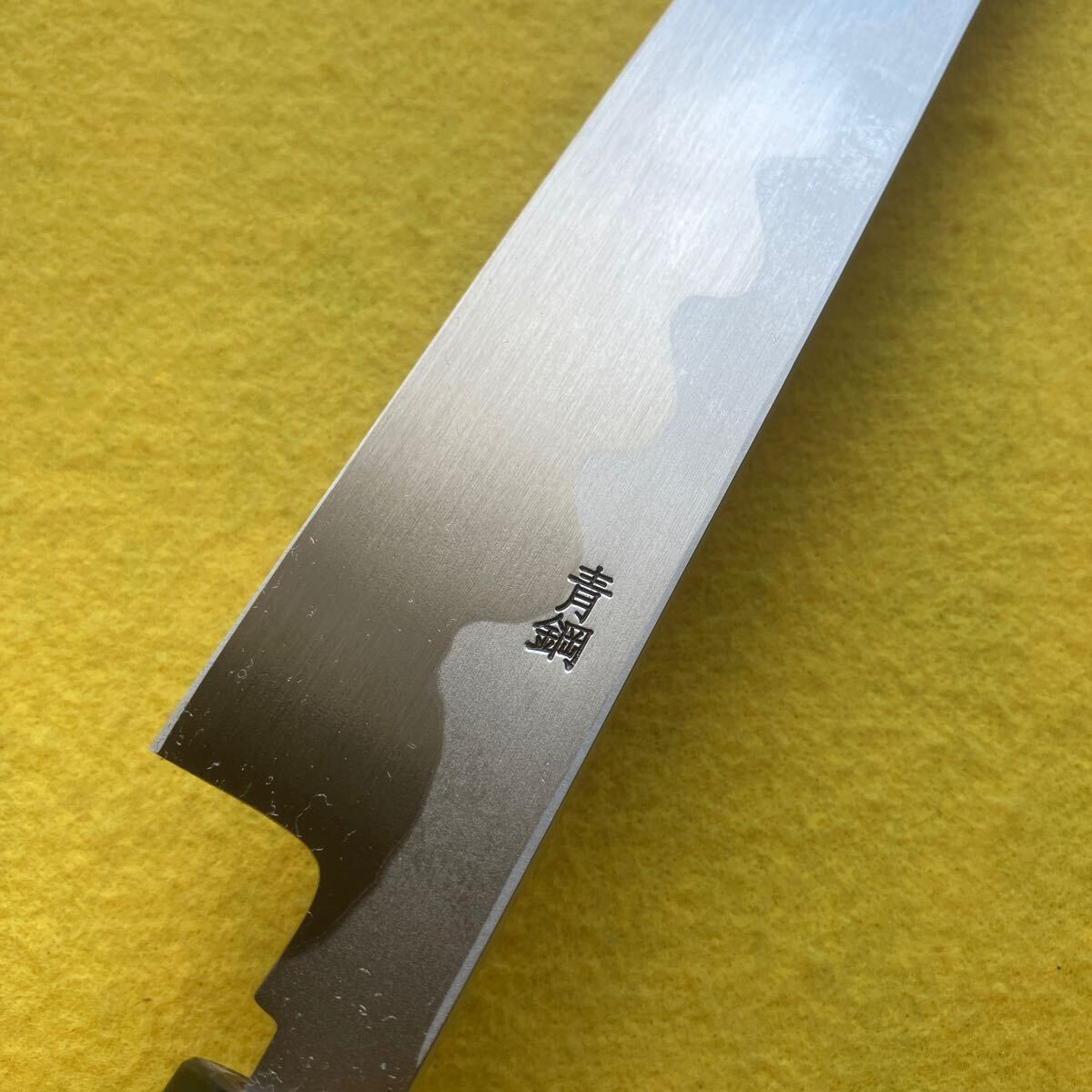 源泉正 柳刃刺身包丁 青鋼本霞 330mm 尺1寸 新品未使用 切味 源泉正 柳刃刺身包丁 青鋼本霞 330mm 尺1寸 新品未使用 切味