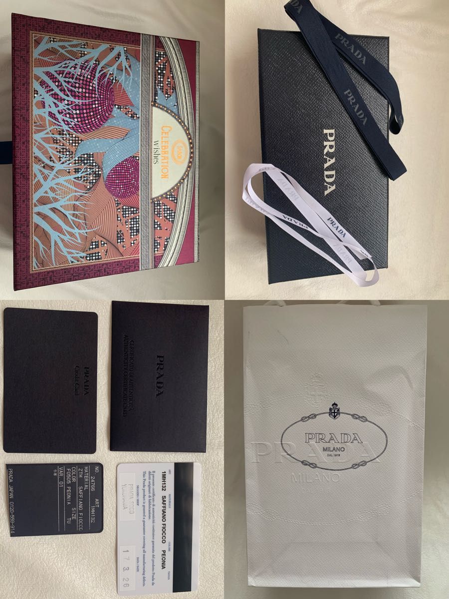 正規品】PRADA プラダ サフィアーノ 二つ折り長財布 リボン 正規品】PRADA プラダ サフィアーノ 二つ折り長財布 リボン