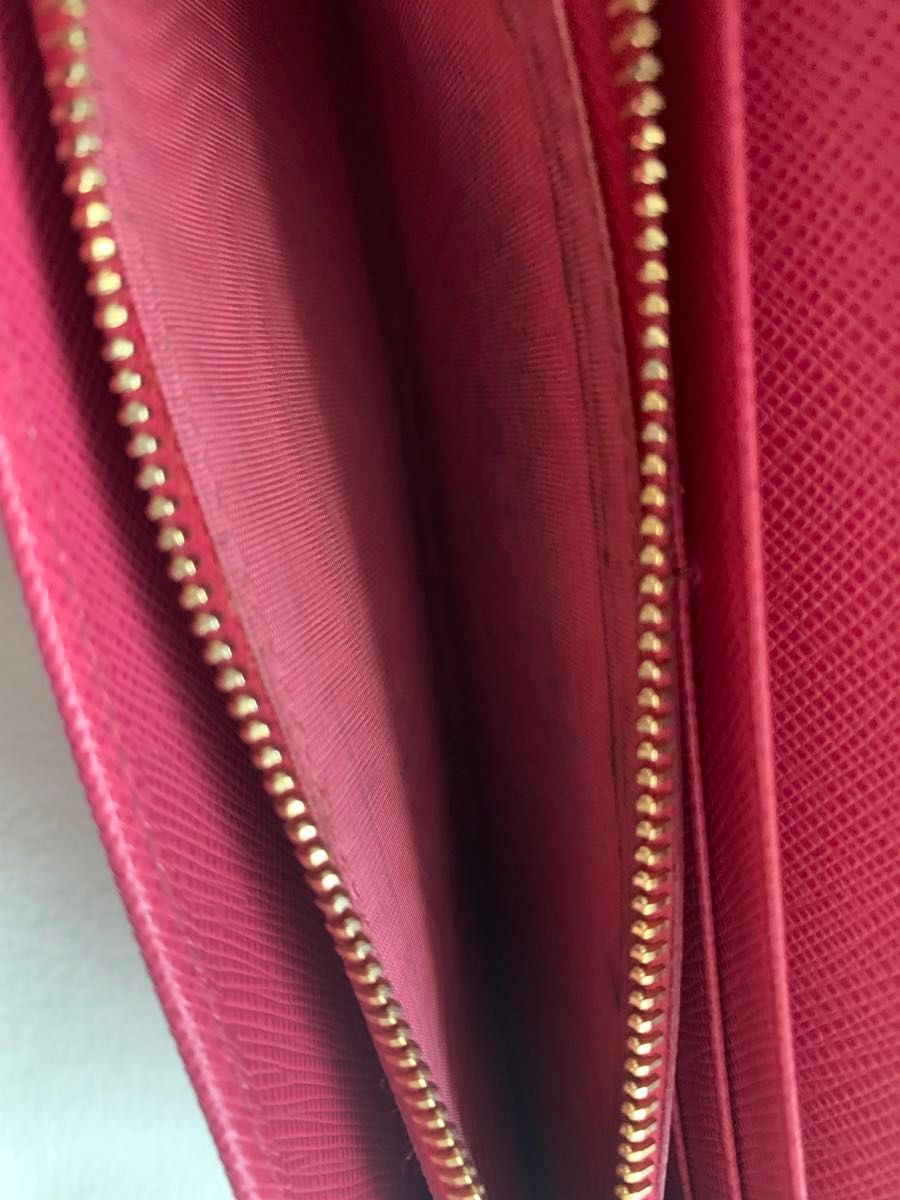 正規品】PRADA プラダ サフィアーノ 二つ折り長財布 リボン 正規品】PRADA プラダ サフィアーノ 二つ折り長財布 リボン