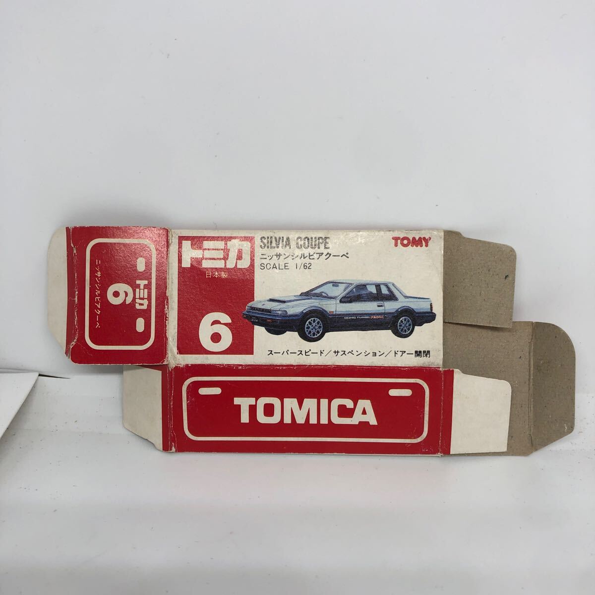  Tomica сделано в Японии красный коробка пустой коробка 6 Ниссан Silvia купе подлинная вещь распроданный 