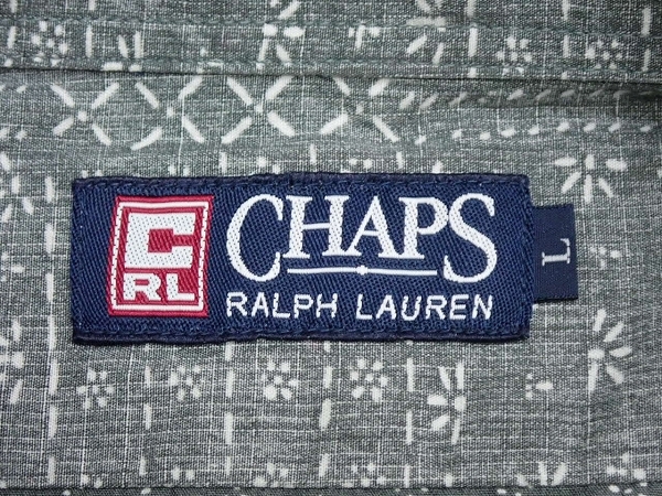 送料無料 CHAPS アロハシャツ?L◆チャップス/ラルフローレン/半袖/メンズ/24*7*3-6