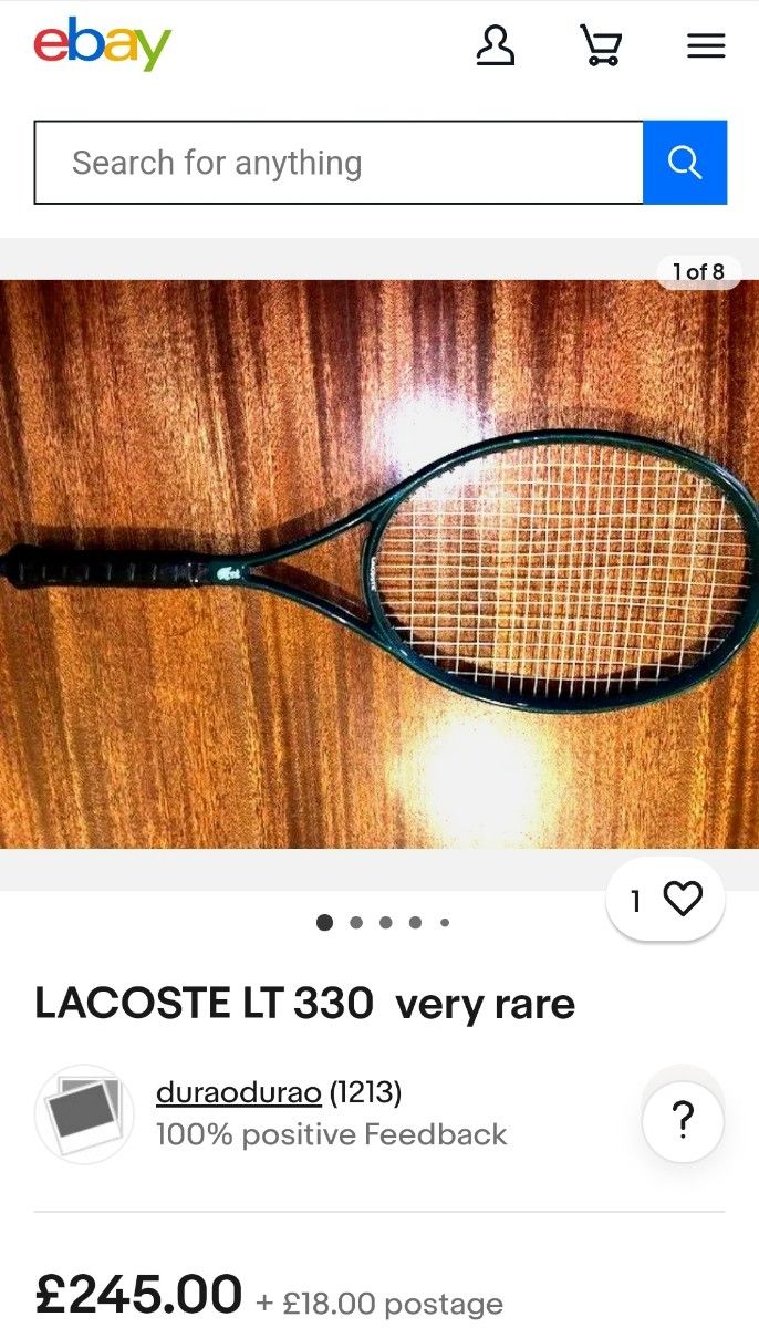 激レア ほぼ新品 】LACOSTE ラコステ 硬式 テニスラケット LT330 激レア ほぼ新品 】LACOSTE ラコステ 硬式 テニスラケット LT330