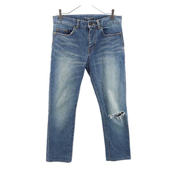 サンローラン 日本製 ストレートデニムパンツ w27 SAINT LAURENT ジーパン レディース その他