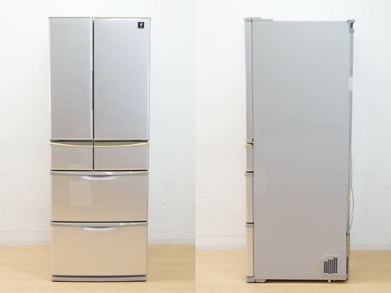 東ハ: シャープ 6ドア 冷凍冷蔵庫 440L SJ-XF44X-S 日本製 東ハ: シャープ 6ドア 冷凍冷蔵庫 440L SJ-XF44X-S 日本製