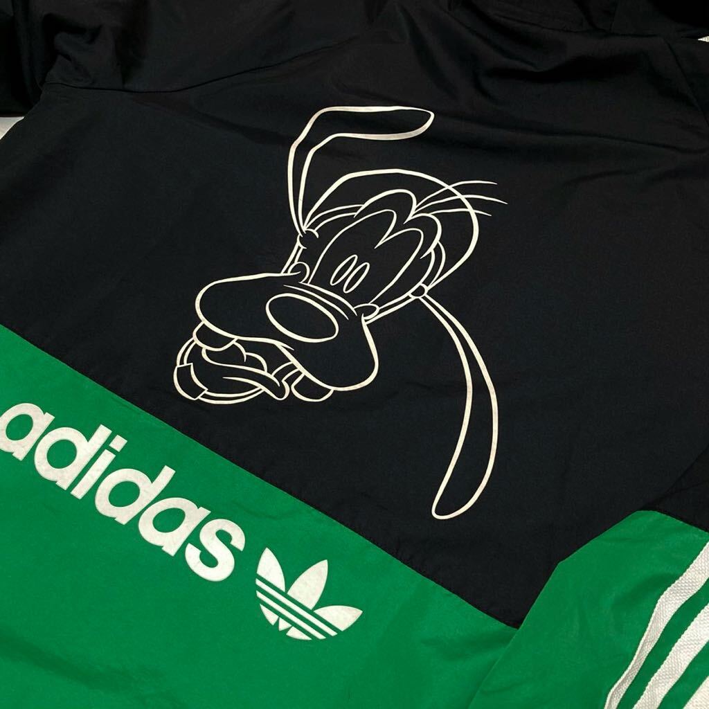 adidas Disney GOOFY WINDBREAKER アディダス ディズニー グーフィー バックプリント ブルゾン ジャケット コラボ ウィンドブレーカー XL