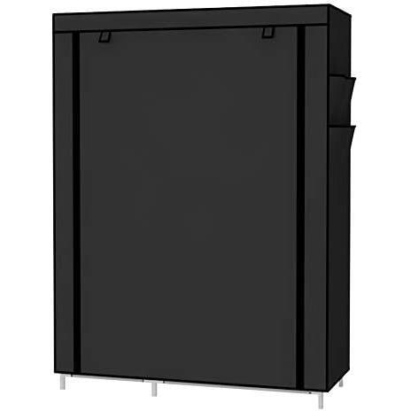 * black * closet auger nai The - wardrobe clothes storage shelves non-woven cover side pocket attaching 170*105*45 cm black 