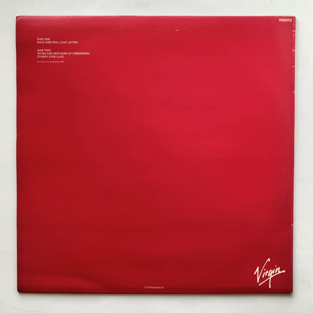 The Records レコーズ 「Rock And Roll Love Letter」12インチ?シングル　英國盤