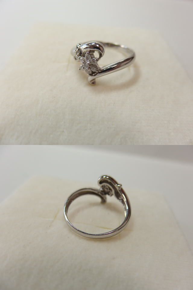 プラチナ　Pt900 ダイヤモンド リング 指輪　0.15ct