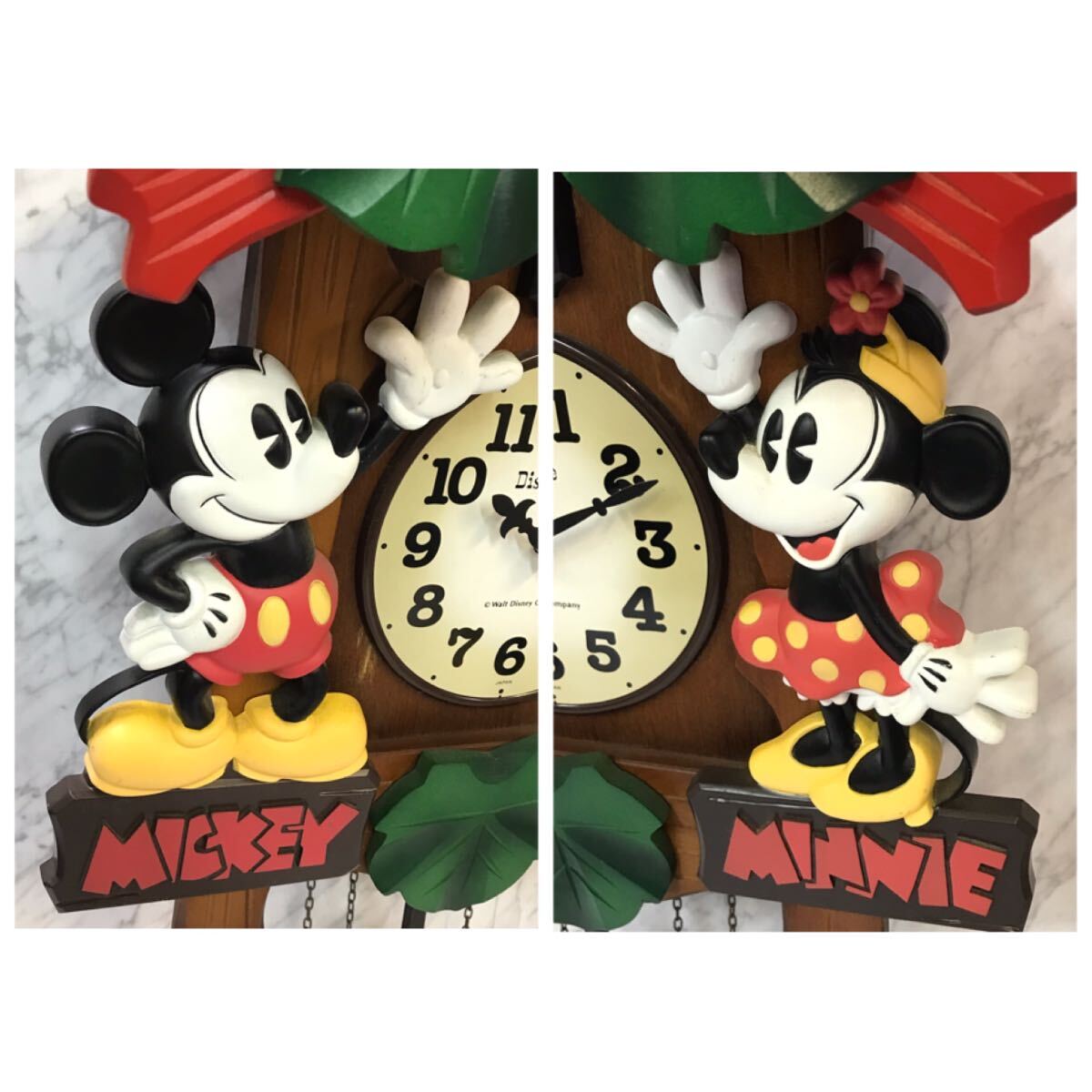 送料無料 Disney ディズニー タイム ミッキー ミニー 鳩時計 送料無料 Disney ディズニー タイム ミッキー ミニー 鳩時計